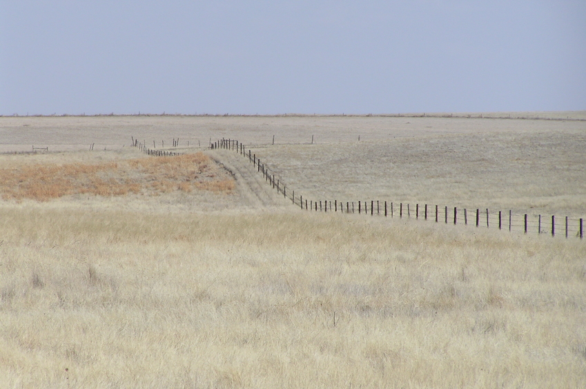 View to the east-southeast from the confluence.