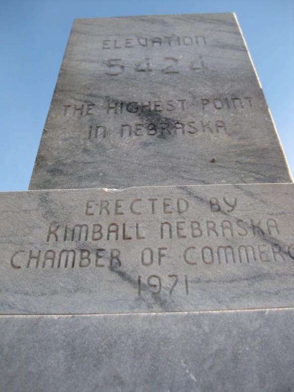 Marker at the "top" of Panorama Point