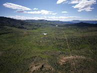 #11: View West (along the Colorado-Wyoming state line), from 120m above the point