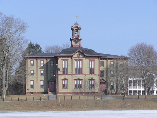 Old public building in Woodstock, CT