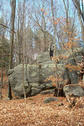 #7: Alex on the granite boulder