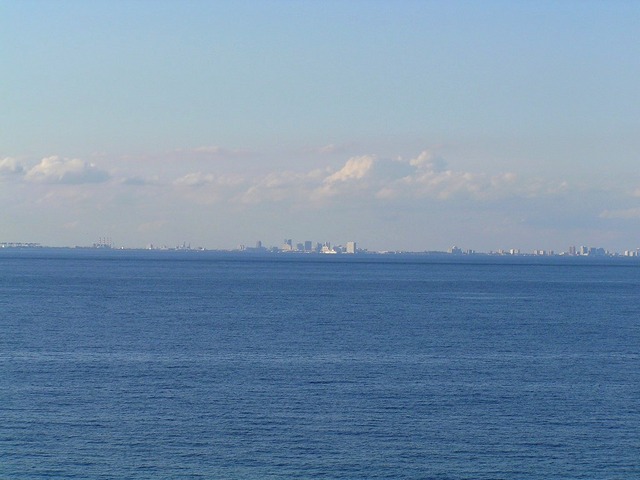 View toward W