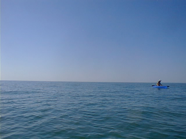 view west (gulf of mexico) no land above sea level