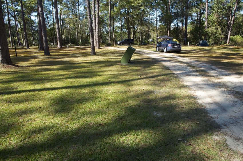 The confluence point lies in this campground!