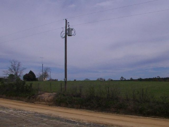 View from in front of the chicken house looking away from the confluence