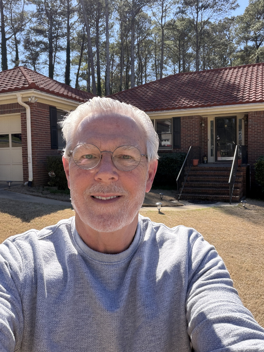 Me on the CP in front of the house