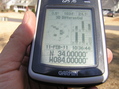 #3: GPS reading at the confluence point.