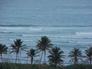 #1: Looking east toward the confluence from Kahului Harbor.