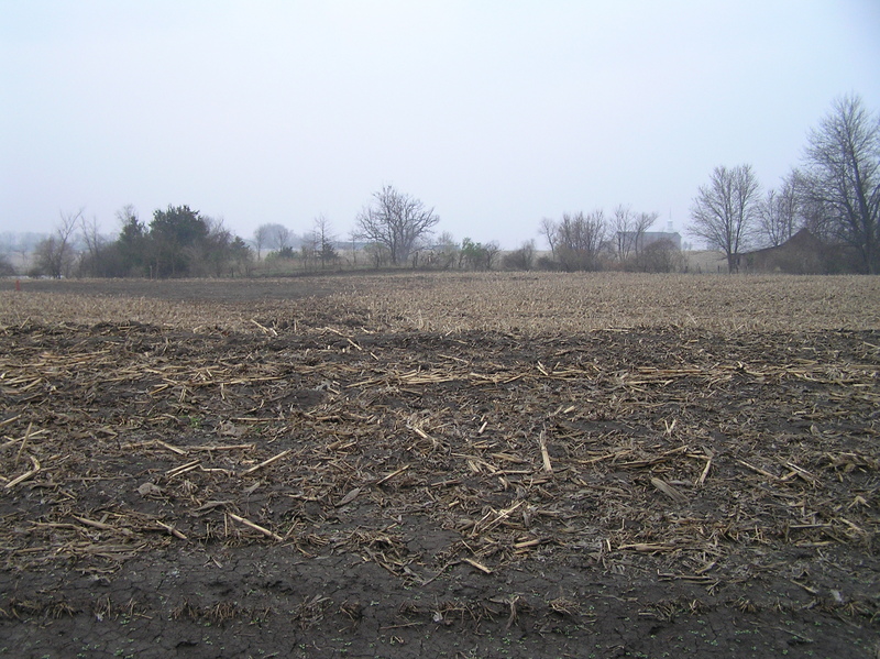 The confluence of 41 North 92 West in the foreground, looking due south.