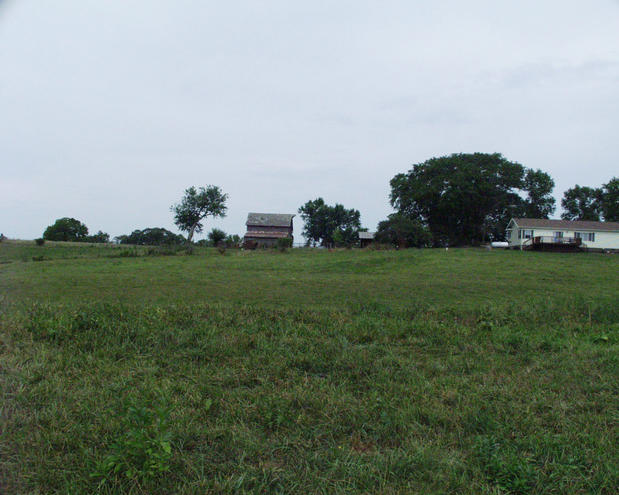 looking north toward the landowner's home