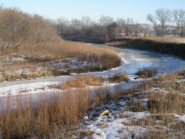 Nodaway River north of U.S. Highway 34 bridge.