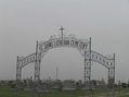#9: Cemetery under gray skies, about 2 km southwest of the confluence.