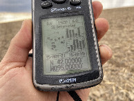 #2: GPS reading at the confluence point. 