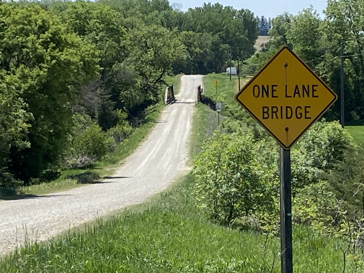 Nearest road to the confluence, looking south. 