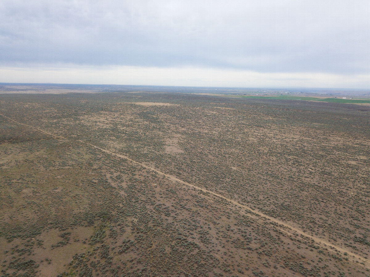 View East, from 120m above the point