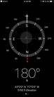 #8: Smartphone image of coordinates at confluence point. 