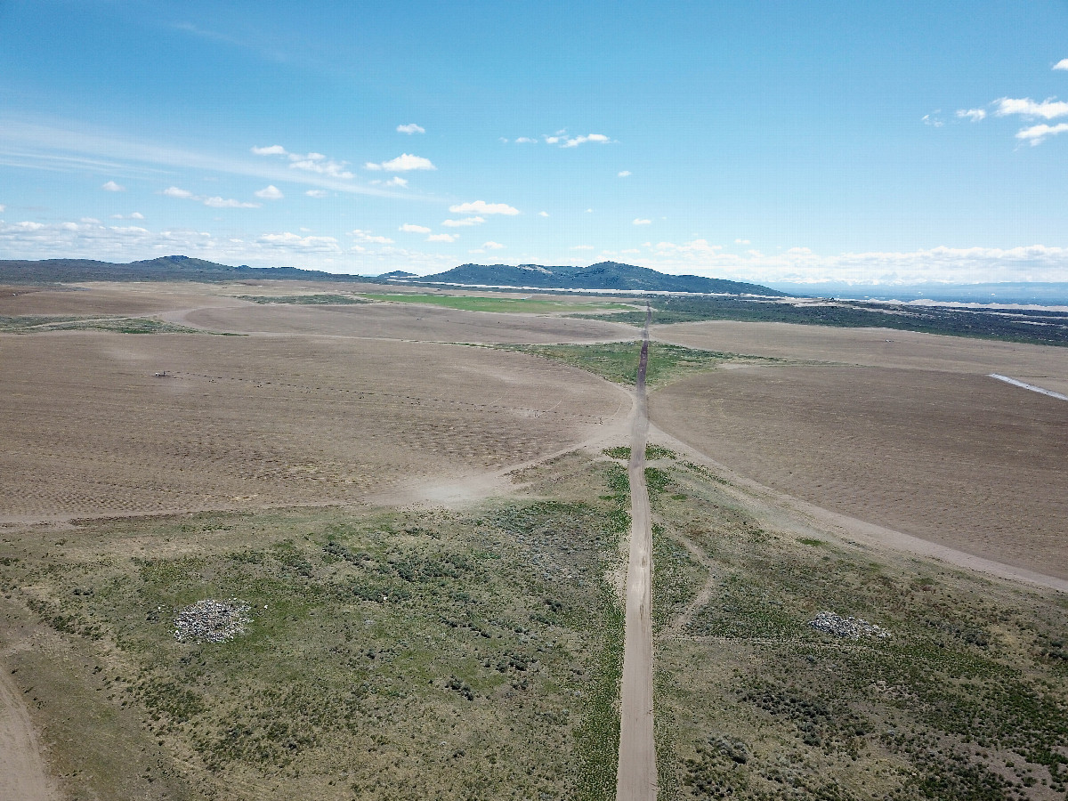 View East, from 120m above the point