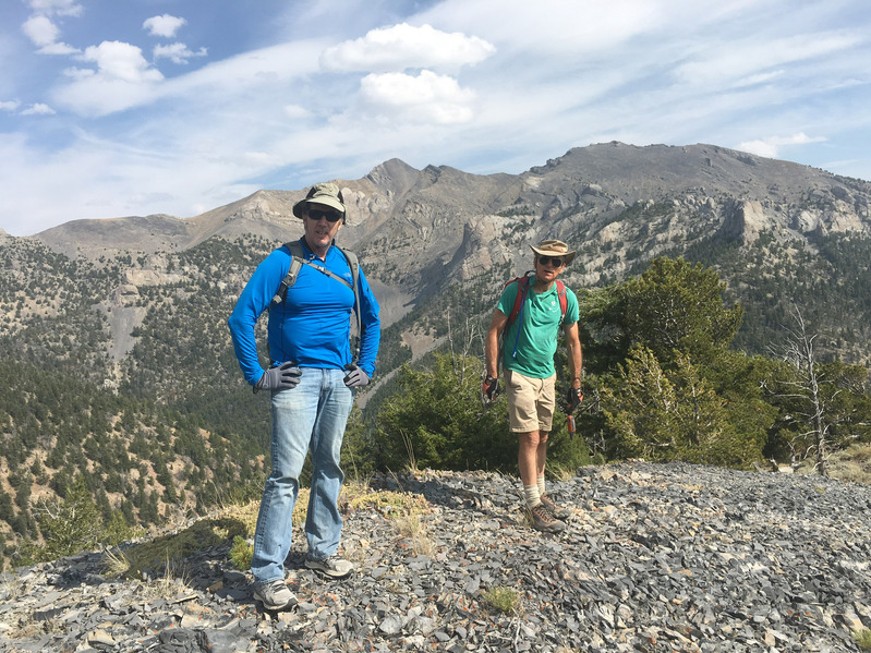 Jerry and Ross. Image looks Southeast on ridge