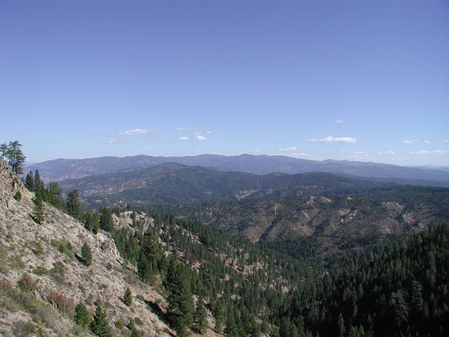 Looking east from confluence