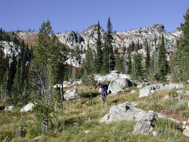 Joe Lambiotte on the trail out.