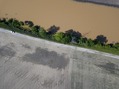 #7: Looking down on the confluence point from 400 feet above