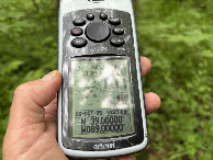 #6: GPS reading at the confluence point.