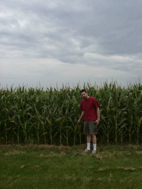 Scott Points to an Ear (Looking North)