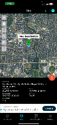 #7: Another screenshot of my GPS app, showing my distance from the point of 4 m (and an elevation of 214 m [702 ft]).