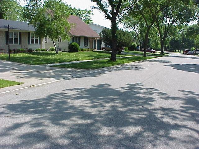 Suburban site of 42 North 88 West, looking northeast.