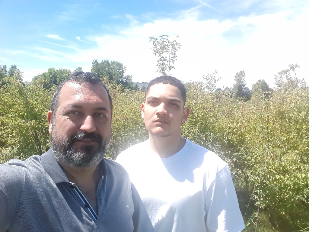 Eu e meu filho na confluência - I and my son at the confluence