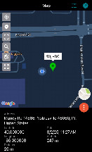 #6: Screenshot of GPS app depicting nearest distance of 26m to confluence