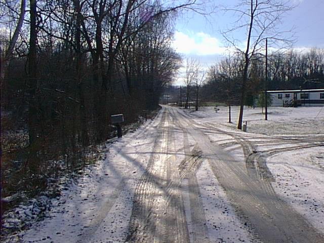 Looking south down Co. Rd 525 W.