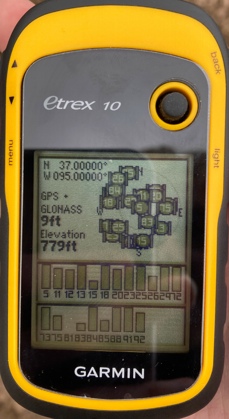 Zeroes on the GPS!