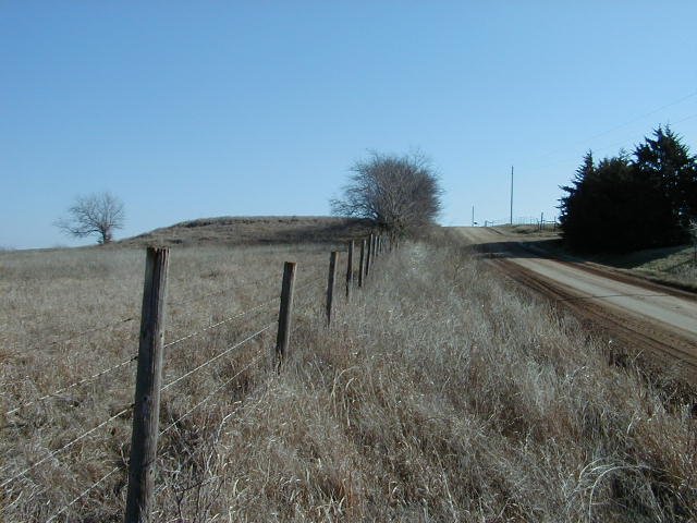 Looking East, the knoll being the only outstanding landmark.