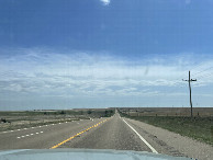 #9: About to punch through the dryline toward the supercells as we exited southeastward out of the Oklahoma panhandle