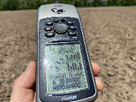 #2: GPS reading at the confluence point. 