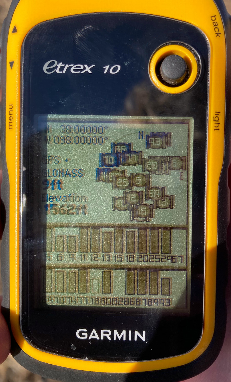 Zeroes on the GPS!