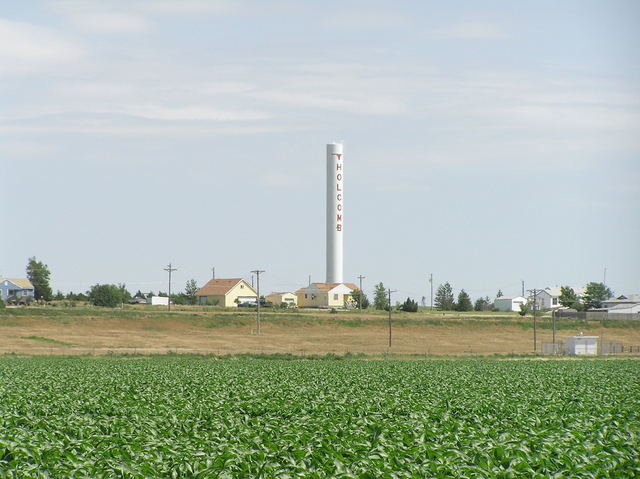 Holcomb displayed on this view to the northeast from the confluence.