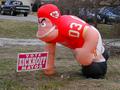 #6: Kansas City Chiefs in the front yard of a fan.