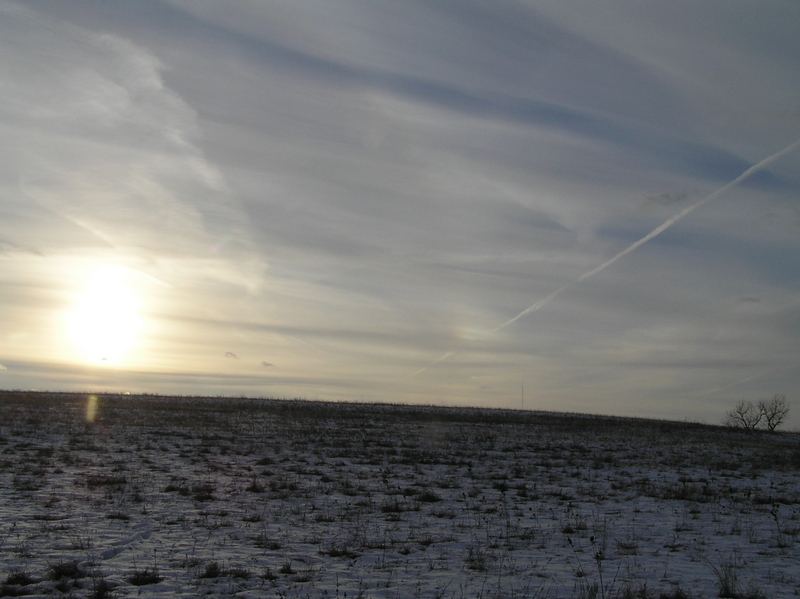 View to the west from the confluence.