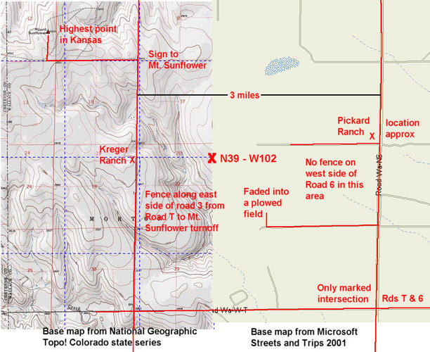 A map of the area.