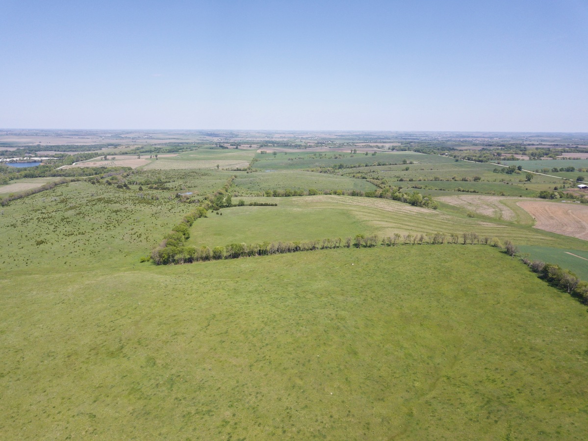 Looking North (into Nebraska) from 120m above the Nebraska-Kansas State Line