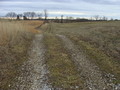 #10: View to the south along the farm lane, beyond the confluence gate