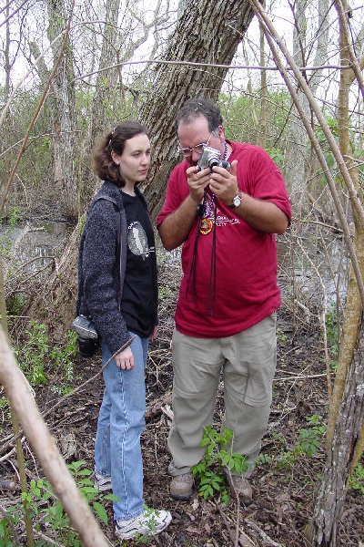 Getting a closeup of the GPS reading