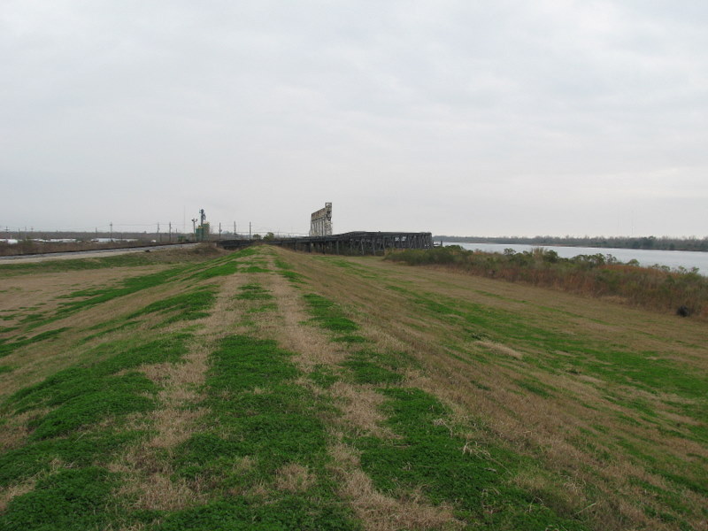 Looking East from the top of the levee