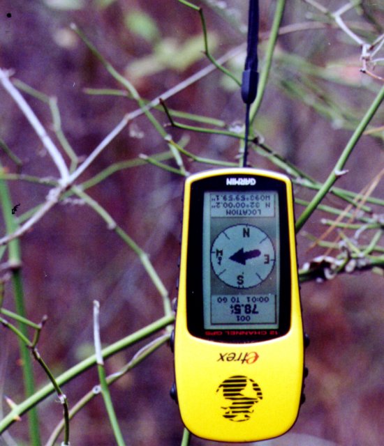 GPS playing 'possum at the confluence