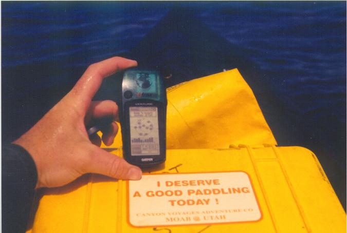 capturing a GPS photo in a kayak is not easy