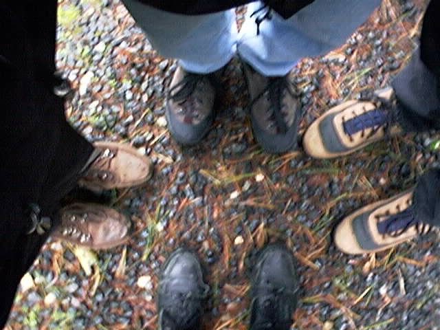 Feet at the confluence.