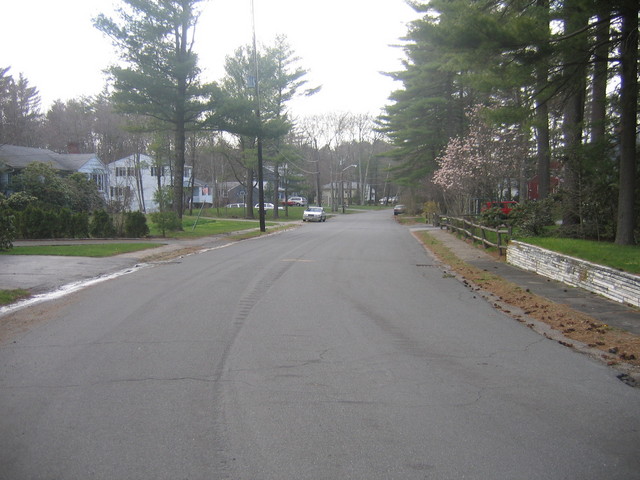 Looking West towards South Street