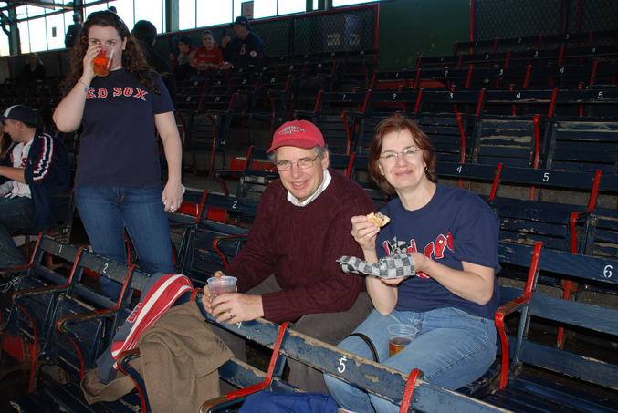 The Gleasons at the ball park